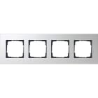 GIRA - Peitelevy 4 os. Anodisoitu ALU - Gira Esprit