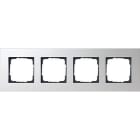 GIRA - Peitelevy 4 os. Anodisoitu ALU - Gira Esprit