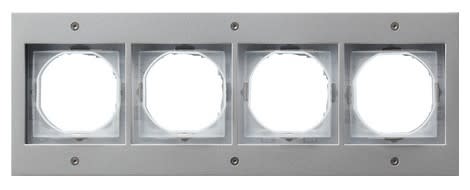 GIRA - Peitelevy Ulkok. 4 os. ALU - Gira TX-44