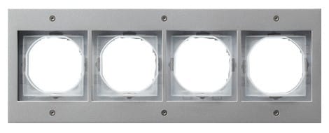 GIRA - Peitelevy Ulkok. 4 os. ALU - Gira TX-44