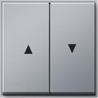 GIRA - Vipu 2 os. Nuoli symb ALU - Gira TX-44