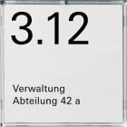 GIRA - Gira Event - Osoite/merkki keskiö 1 os. VAL