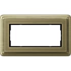 GIRA - Tupla-aukko pronssi - Peitelevy ClassiX