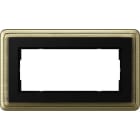 GIRA - Tupla-aukko pronssi/MUS - Peitelevy ClassiX