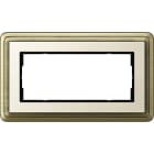 GIRA - Tupla-aukko pronssi/KermaVAL - Peitelevy ClassiX