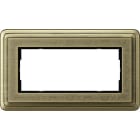 GIRA - Tupla-aukko art pronssi - Peitelevy ClassiX ART