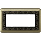 GIRA - Tupla-aukko art pronssi/MUS - Peitelevy ClassiX ART