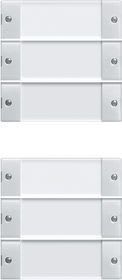GIRA - Painike System 55 - 3+3-os. MK System 55 kirkas/VA