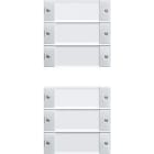 GIRA - Painike System 55 - 3+3-os. MK System 55 kirkas/VA