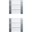 GIRA - Painike System 55 - 3+3-os. MK System 55 kirkas/AL