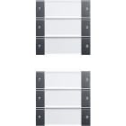 GIRA - Painike System 55 - 3+3-os. MK System 55 kirkas/AN