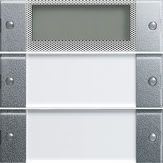 GIRA - Painike System 55 - 2-os PLUS MK Sys 55 kirkas/ALU