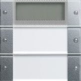 GIRA - Painike System 55 - 2-os PLUS MK Sys 55 kirkas/ALU