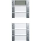 GIRA - Painike System 55 - 5-os PLUS MK Sys 55 kirkas/ALU