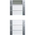 GIRA - Painike System 55 - 5-os PLUS MK Sys 55 kirkas/ALU