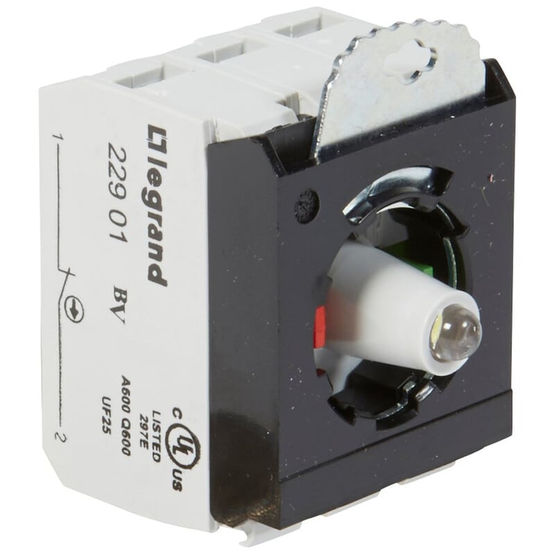 LEGRAND - Kosketinelementti - Lohko 3as LED 24V valk 1NO 1NC