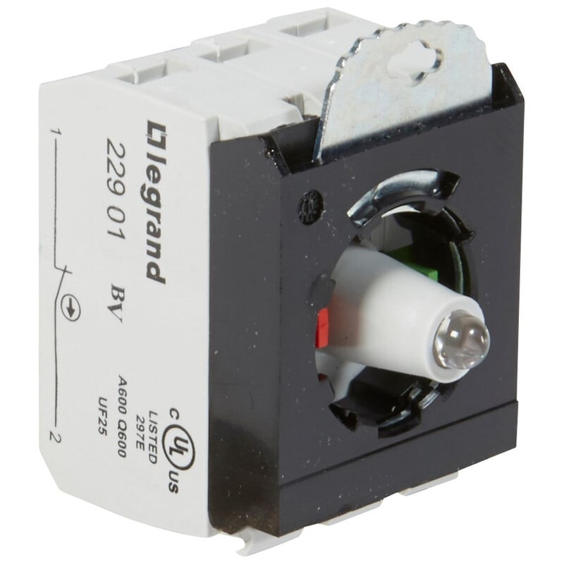 LEGRAND - Kosketinelementti - Lohko 3as LED 24V vihr 1NO 1NC