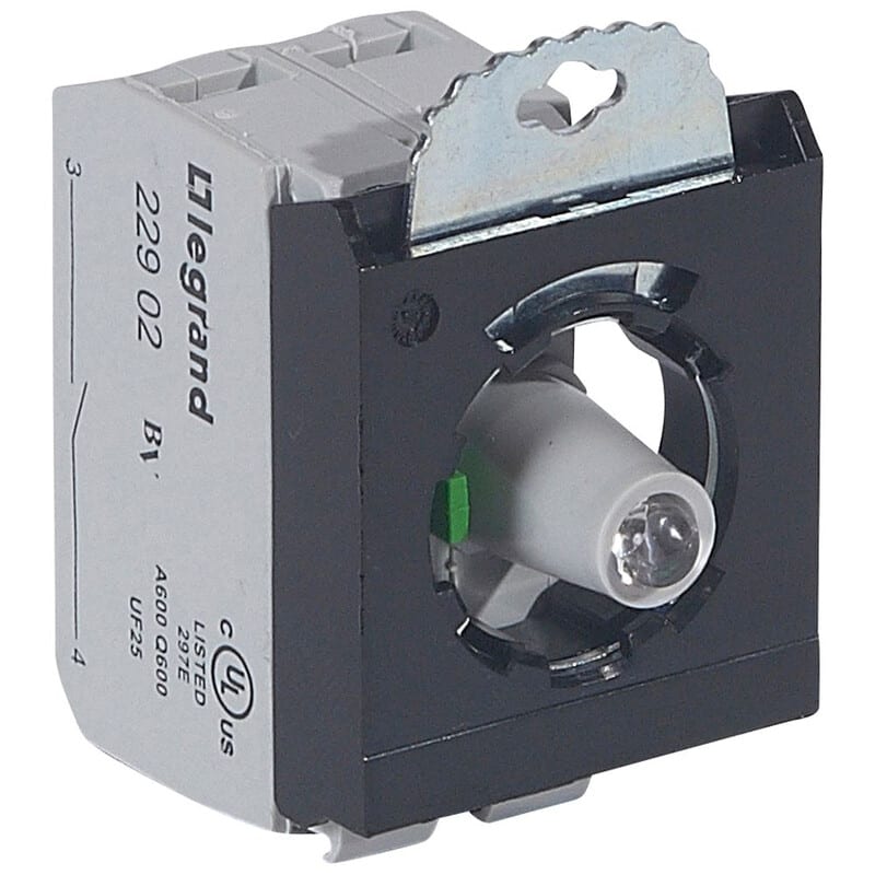 LEGRAND - Kosketinelementti - Lohko 3as LED 230V pun 1NO