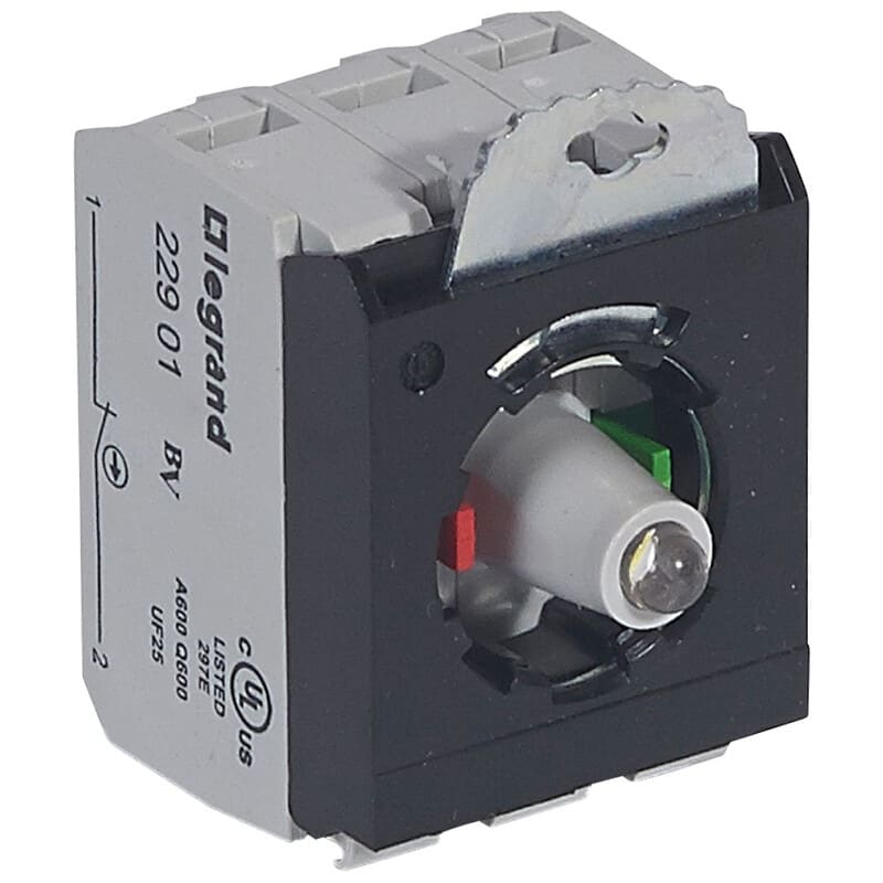 LEGRAND - Kosketinelementti - Lohko 3as LED 230V valk 1NO1NC