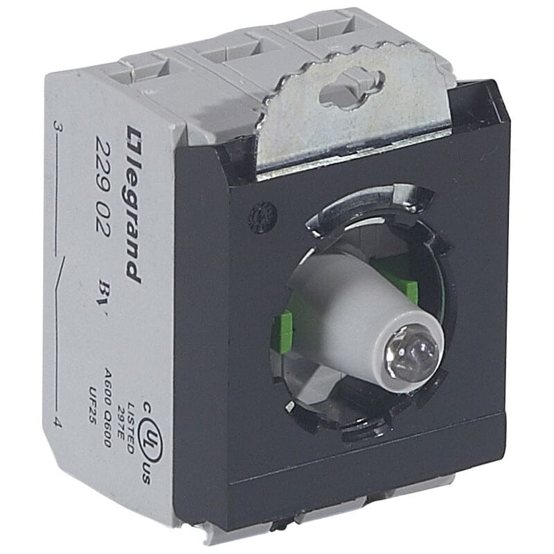 LEGRAND - Kosketinelementti - Lohko 3as LED 230V vihr 2NO