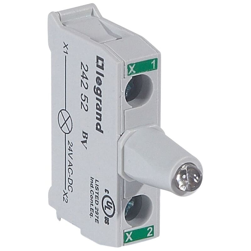 LEGRAND - Merkkivalorunko LED - LED-runko, 24V vihr, pohjak.