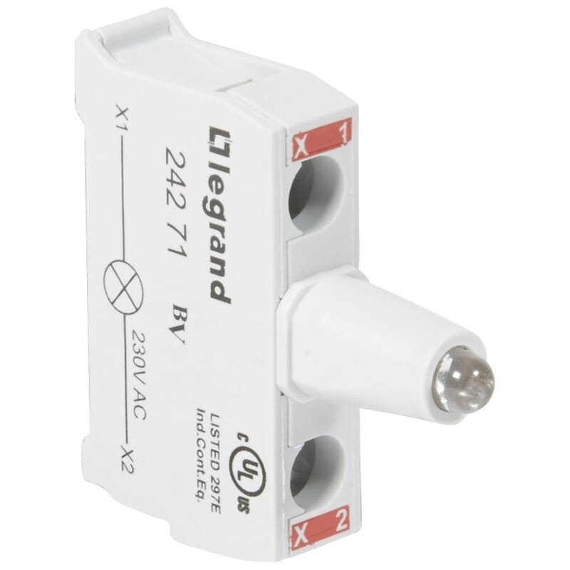 LEGRAND - Merkkivalorunko LED - LED-runko, 230V pun, pohjak.