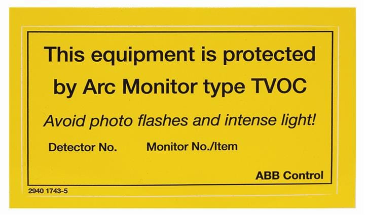 ABB SMART POWER - Lisäkilpi - TVOC-info, 10kpl