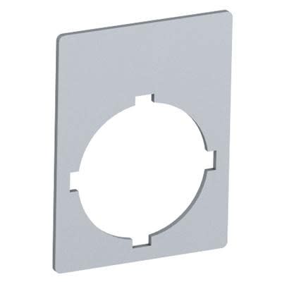 ABB SMART POWER - Painike-/merkkivalokilpi - hopea alu kork. 39mm, ei tekst