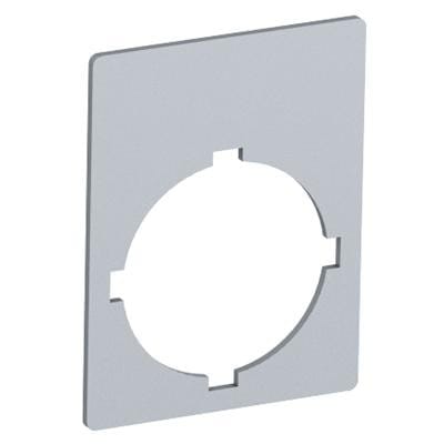 ABB SMART POWER - Painike-/merkkivalokilpi - hopea alu kork. 39mm, ei tekst