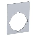 ABB SMART POWER - Painike-/merkkivalokilpi - hopea alu kork. 39mm, ei tekst