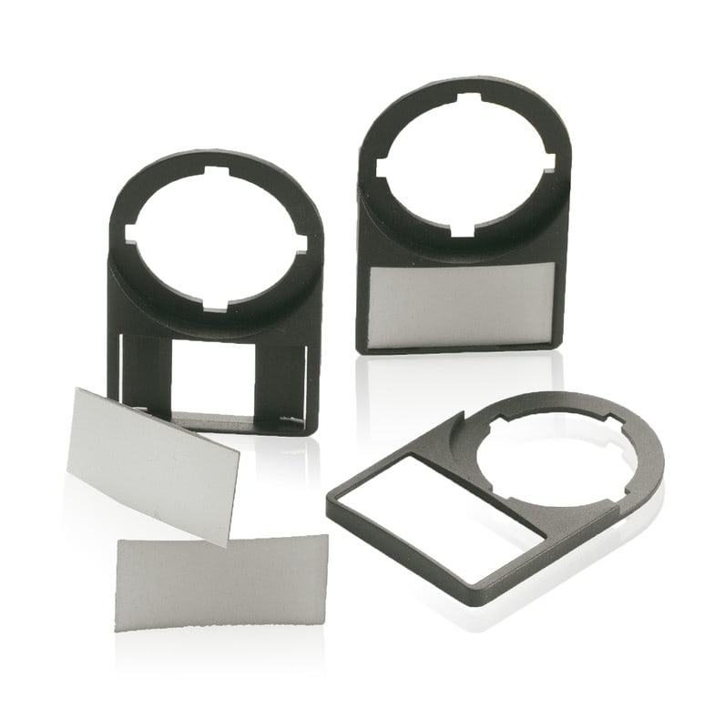 ABB SMART POWER - Painike-/merkkivalokilpi - painikkeet, hopea alumiini, D