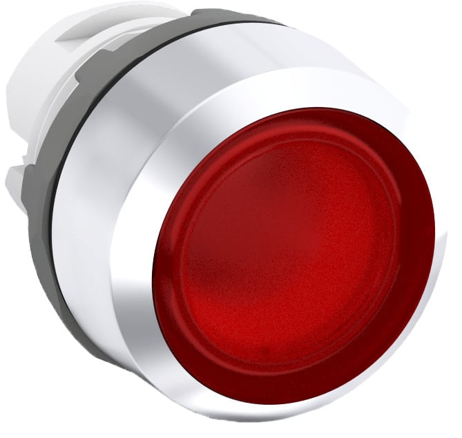 ABB SMART POWER - Tasovalopainike - punainen matala palautuva vala