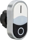 BENEDIKT & JÄGER - Kaksoispainike - valkoinen I/musta 0 valk. merk