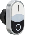 BENEDIKT & JÄGER - Kaksoispainike - valkoinen I/musta 0 valk. merk