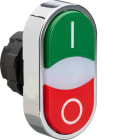 BENEDIKT & JÄGER - Kaksoispainike - vihreä I/punainen 0 valk. merk