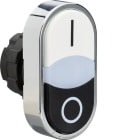 BENEDIKT & JÄGER - Kaksoispainike - valkoinen I/musta 0 valk. merk