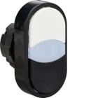 BENEDIKT & JÄGER - Kaksoispainike - valkoinen/musta valk. merk.