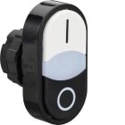 BENEDIKT & JÄGER - Kaksoispainike - valkoinen I/musta 0 valk. merk