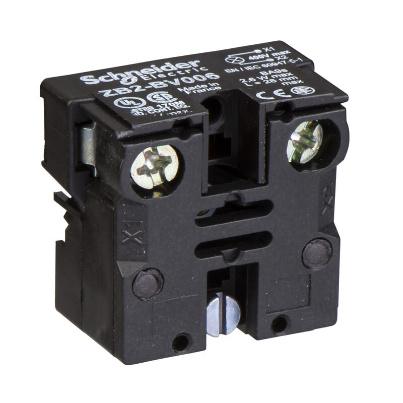 SCHNEIDER ELECTRIC - Runko merkkilampulle Telemec. - ZB2BV006 SUORASYÖTTÖ