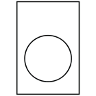 SCHNEIDER ELECTRIC - Kilpi valkoinen/keltainen - ZB2BY4101