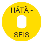 SCHNEIDER ELECTRIC - Kilpi pyöreä halk. 60mm - ZBY99230 HÄTÄ-SEIS KEL