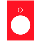 SCHNEIDER ELECTRIC - Kilpi punainen riippuohjaimeen - ZB2BY2931 0