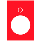 SCHNEIDER ELECTRIC - Kilpi punainen riippuohjaimeen - ZB2BY2931 0