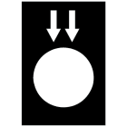 SCHNEIDER ELECTRIC - Kilpi musta riippuohjaimeen - ZB2BY2955 alas nopea