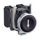 SCHNEIDER ELECTRIC - Tasopainike jousipalautuksella - XB4BA3351 MUS 1s ->