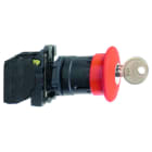 SCHNEIDER ELECTRIC - HÄTÄ-SEIS-painike avainpal. - XB5AS9445 1s 1a PUN 40mm