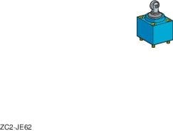 TELEMECANIQUE-SENSORS - Rajakytkin metallinen - XCMD2109L1 1s 1a 1m kaapeli