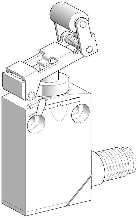 TELEMECANIQUE-SENSORS - Rajakytkin metallinen - XCMD2124M12 1s 1a
