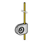 TELEMECANIQUE-SENSORS - Metallitappiohjainvarsi rajak. - ZCY53