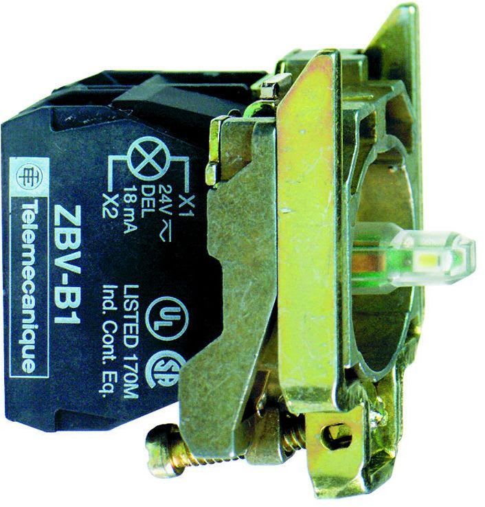 SCHNEIDER ELECTRIC - LED-valopainikerunko 230VAC - ZB4BW0M31 VIH 1s